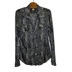 Y2K Tina Knowles (Beyonce’s mom) Medium Animal Print Blouse-Collectible